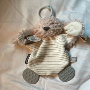 Demdaco bunny teether and pacifier holder